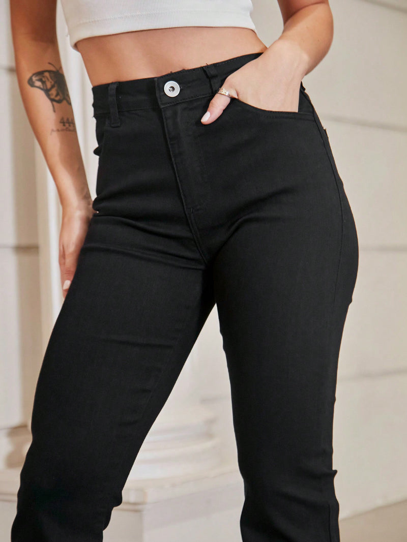 Jeans Feminino Flare Black